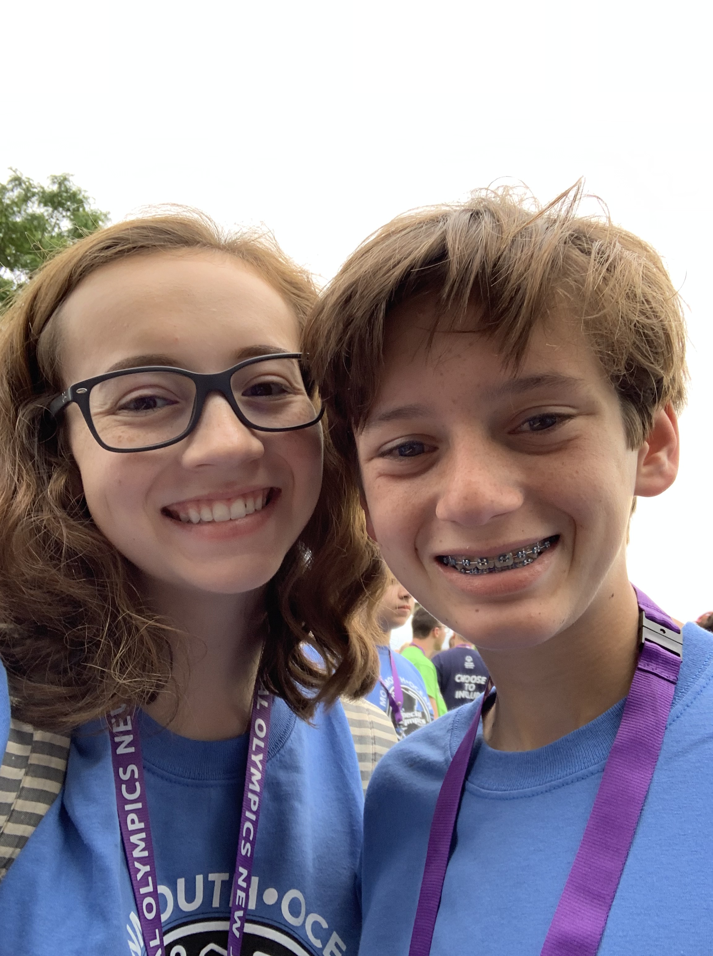 Cooper and I at the New Jersey Special Olympic Summer Games